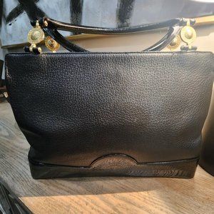 VVGUC Authentic Versace Top Handle Satchel with Medusa Logo Hardware